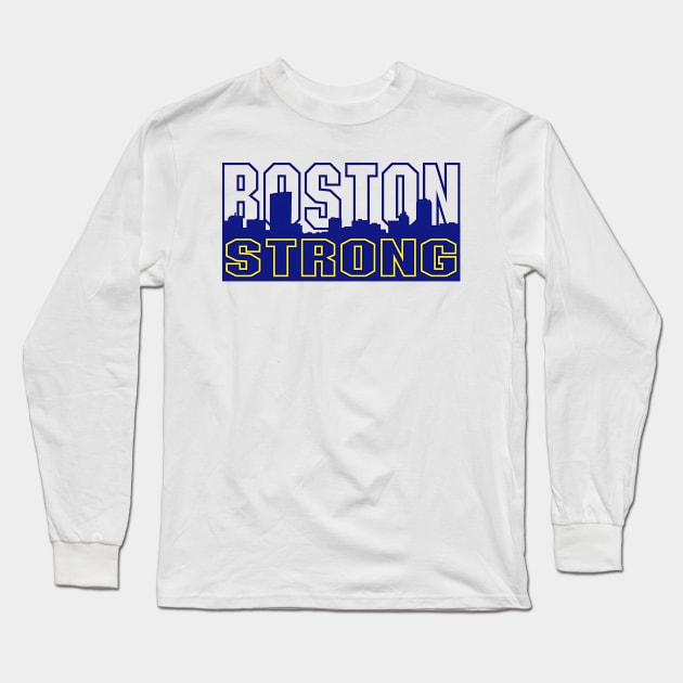 Strong Boston Long Sleeve T-Shirt by RunnersRoar